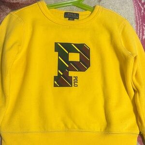 Polo by Ralph Lauren Boys Yellow Crewneck Sweater